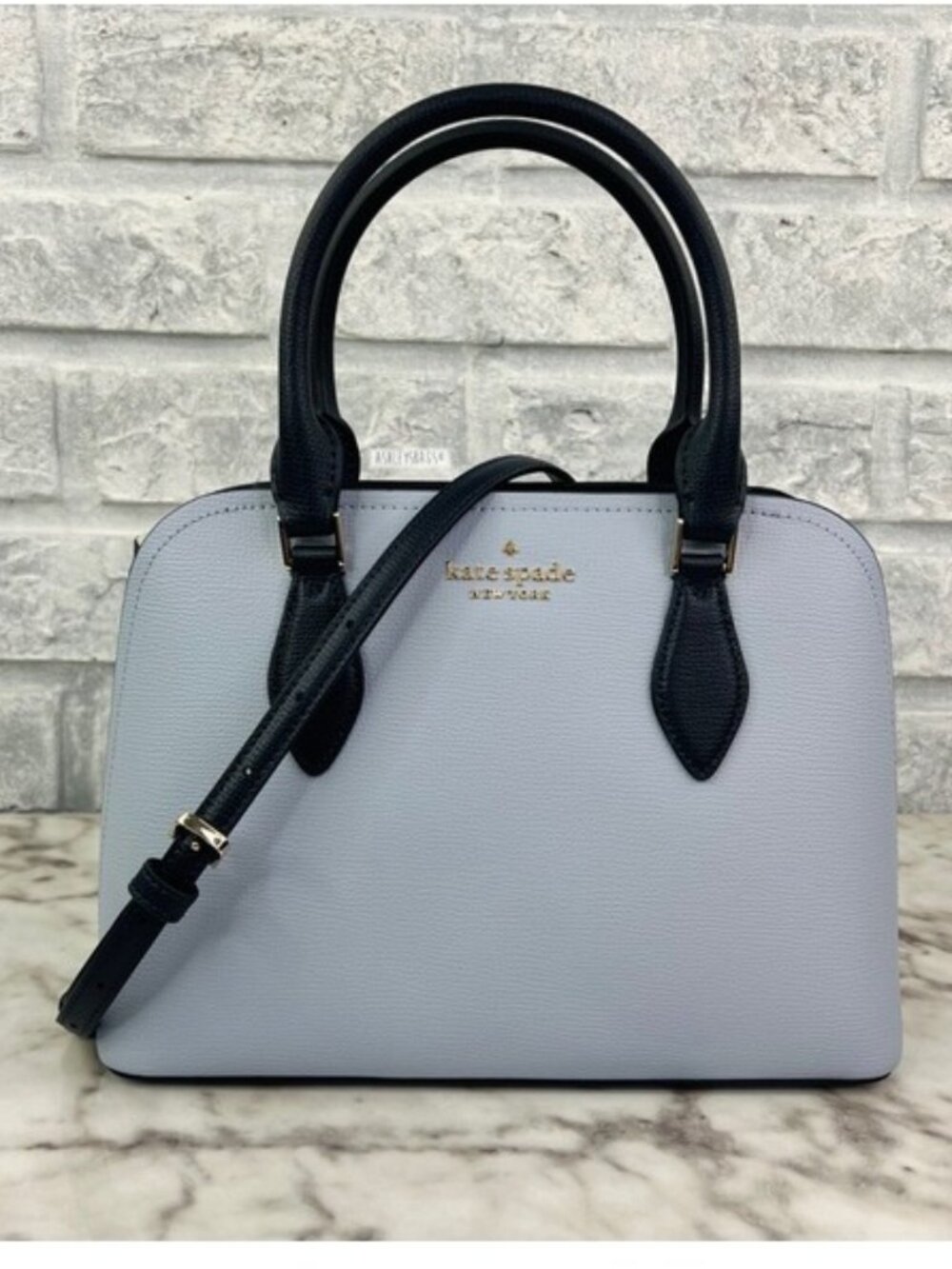 Kate Spade Darcy Colorblock Small Satchel Crossbody In Pale Hydra Blue